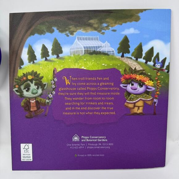 Phipps Conservatory Fen Ivy The Trolls and The Treasure Book 10" Dolls Set of 3 - Picture 3 of 12